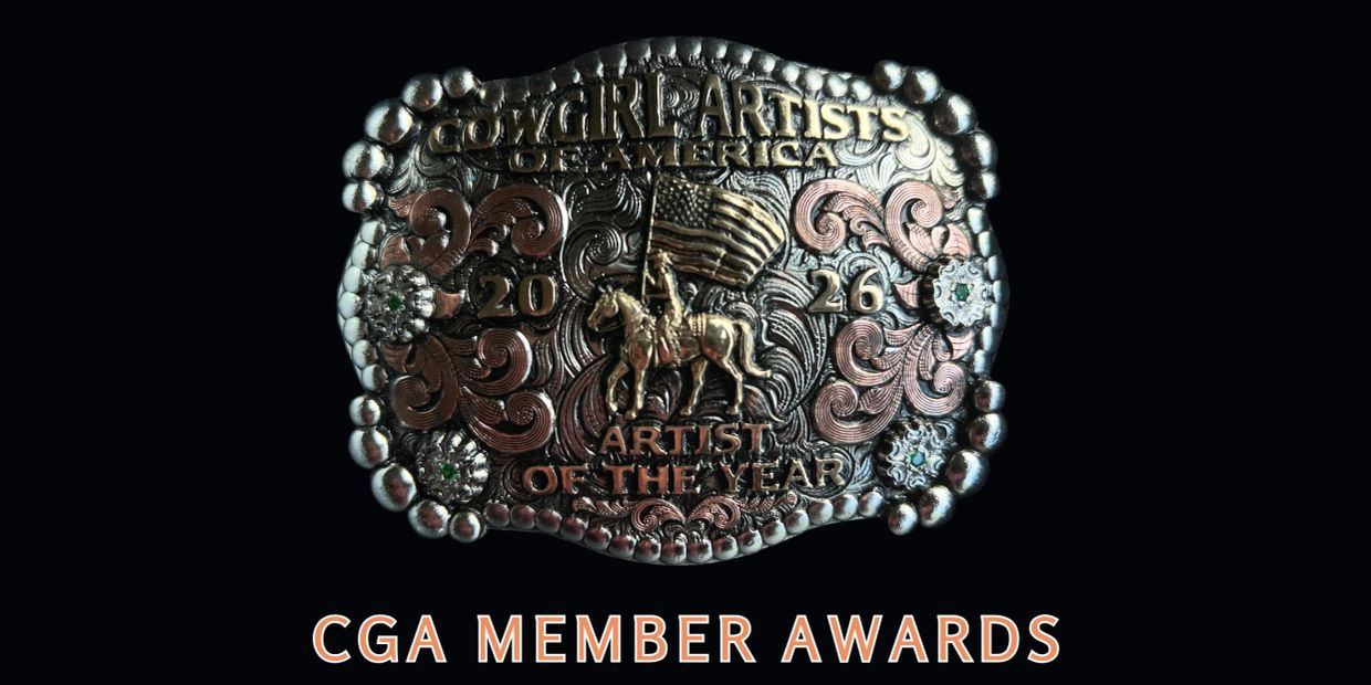 Cowgirl Artists of America 2026 Belt Buckle Award.