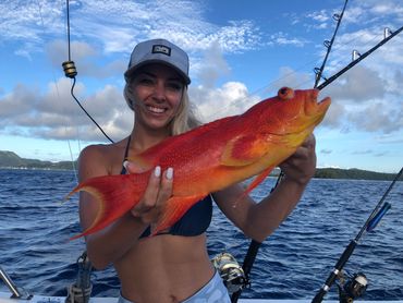 reef fishing in bora bora