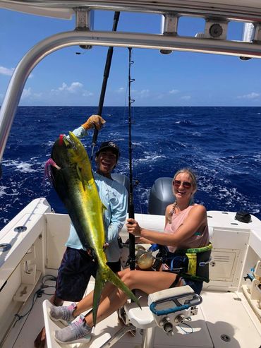 Great mahi mahi fishing in bora bora. 