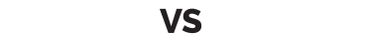 Text 'VS' in bold black letters on a white background.