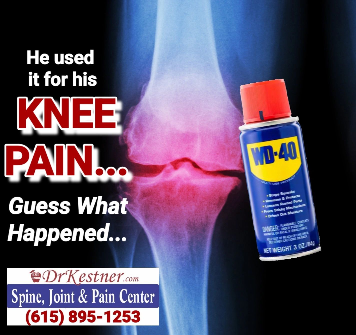 He Used WD-40 For His Knee Pain!