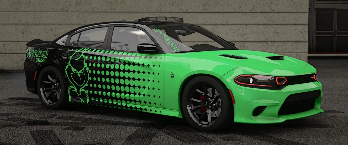 Dodge Charger Grinch Cat (Animated Sunroof + 6 Seater Slider