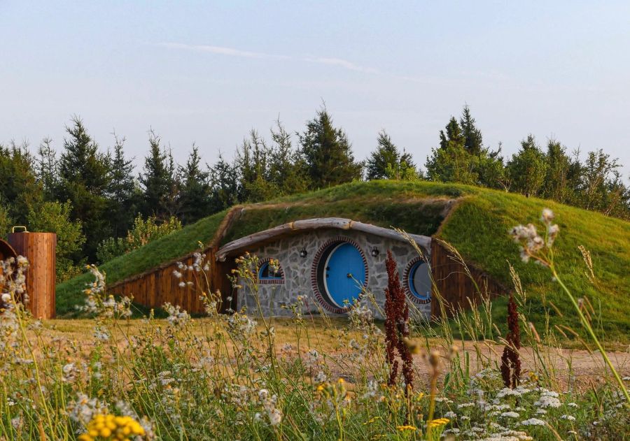 Hobbit house in summer