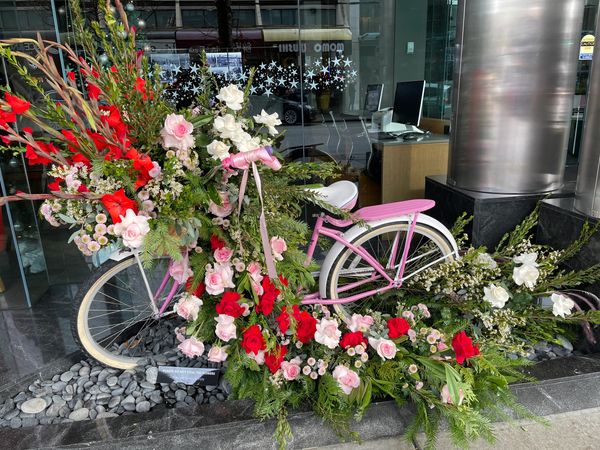 flower bicycle