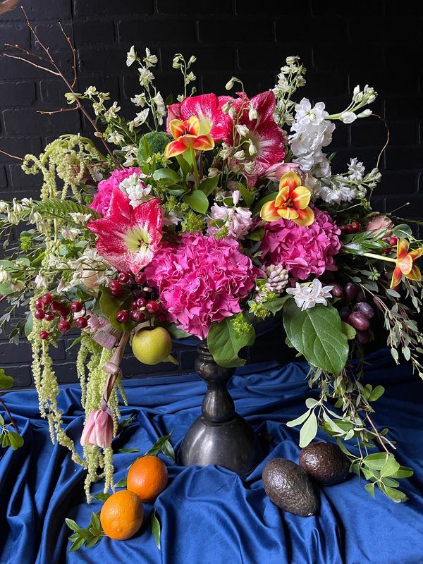 dutch masters inspired flower arrangement
