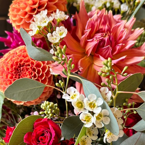 dahlias, roses, flowers