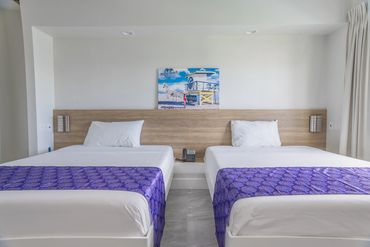 Double Queen beds 
