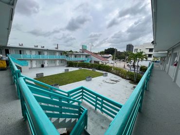 The view from the hallway at The Biscayne Hotel