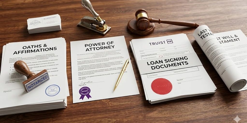 Mobile notary for legal documents 