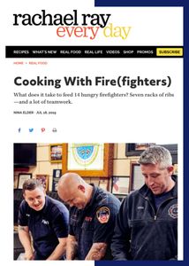 Rachel Ray Magazine featuring Eric Howard Third Generagtion Firefighter