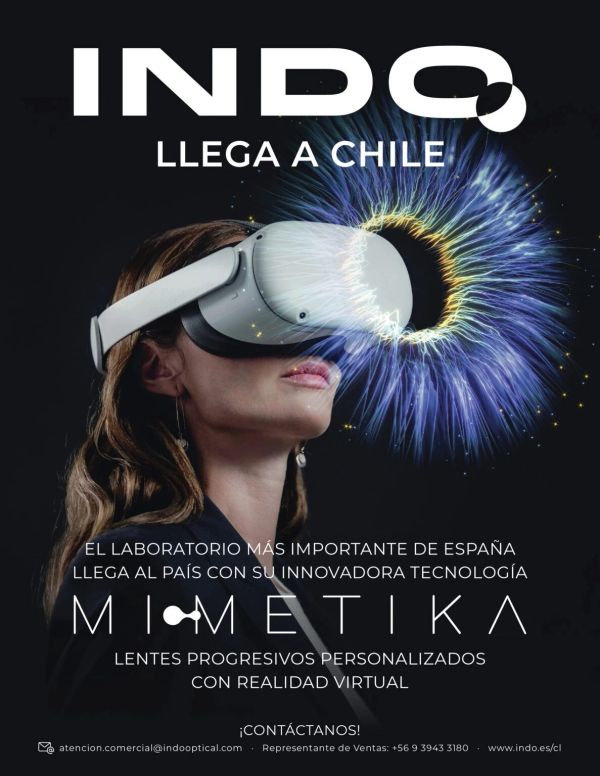 Anuncio de lentes progresivos personalizados con realidad virtual que llega a Chile.