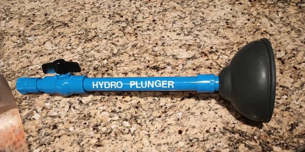 Hydro Plunger for clogged toilets.