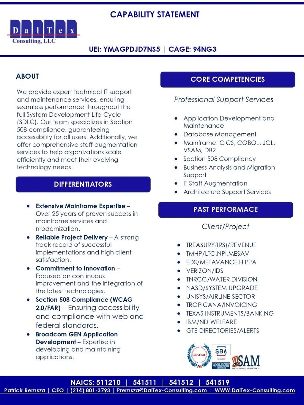 Capability Statement capability-statement