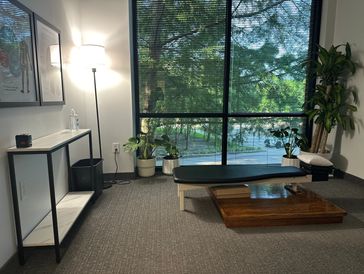 Level Chiropractic treatment room in Plano, TX. Providing Tensegrity Release Care.