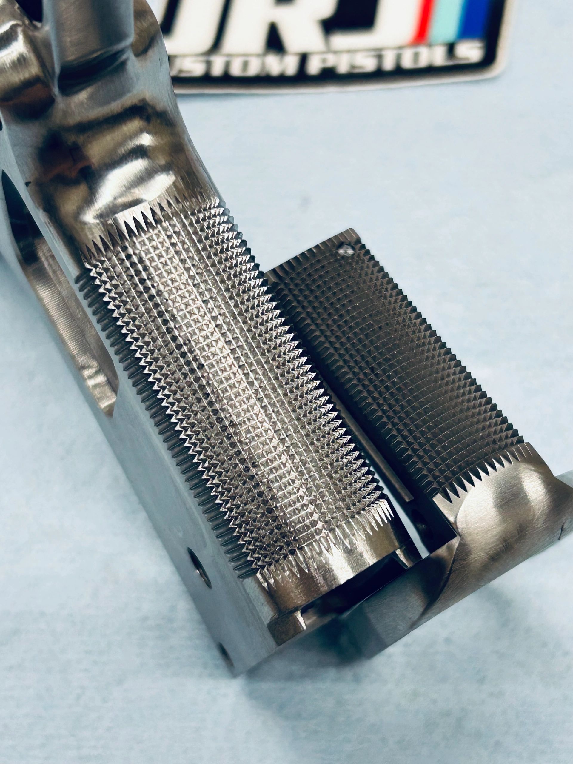 NOTE: THIS MAINSPRING HOUSING ARE NOT OUR CHECKERING WORK. JUST FRONT STRAP 