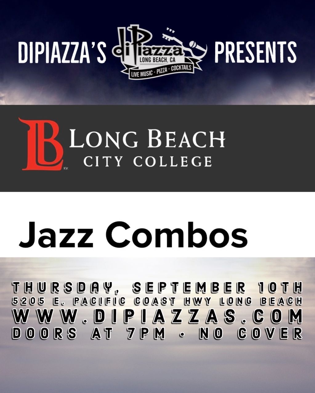 LBCC Jazz Combos and Jazz Jam.  7pm