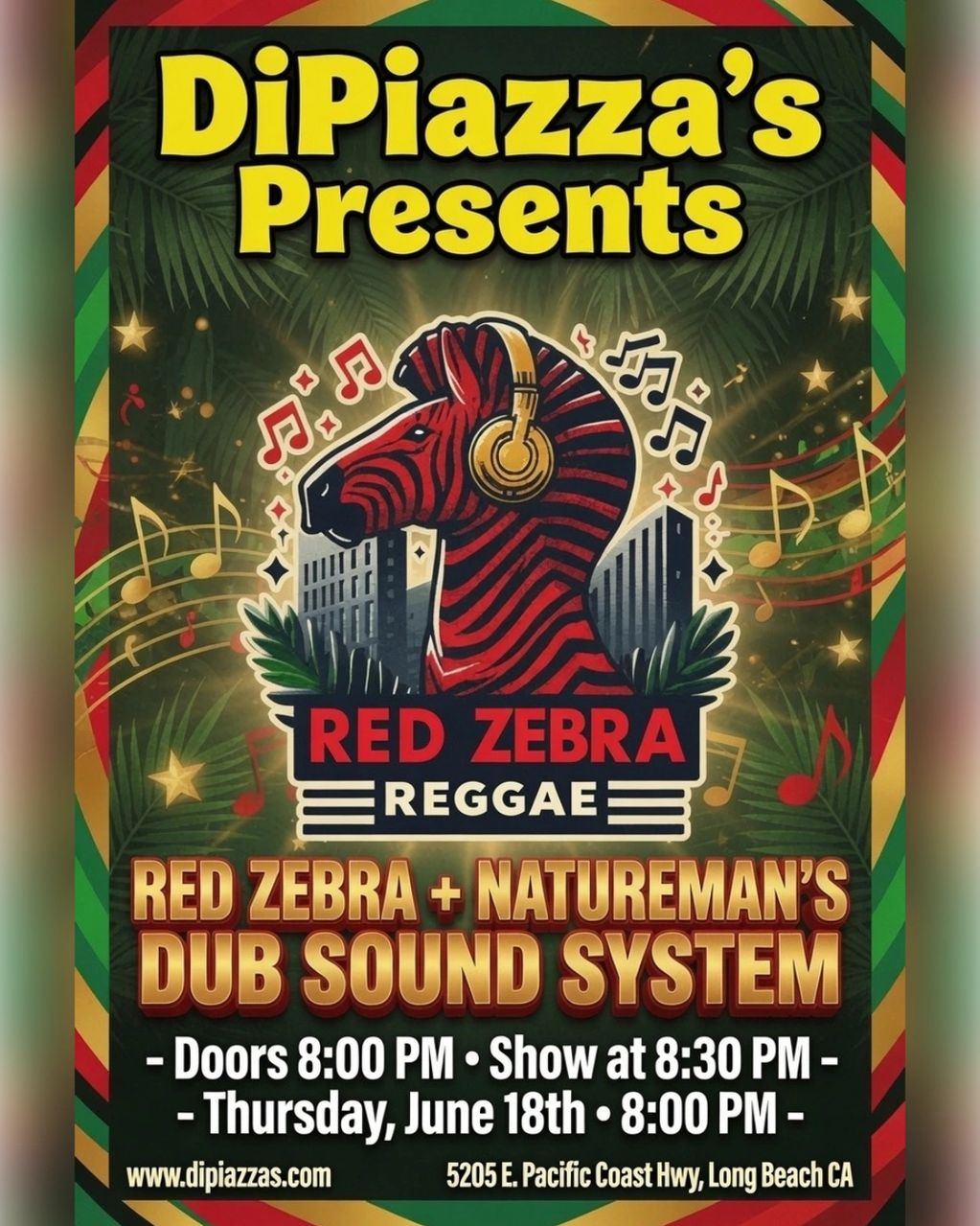 Red Zebra + Natureman's Dub Sound System.  8pm.  No Cover