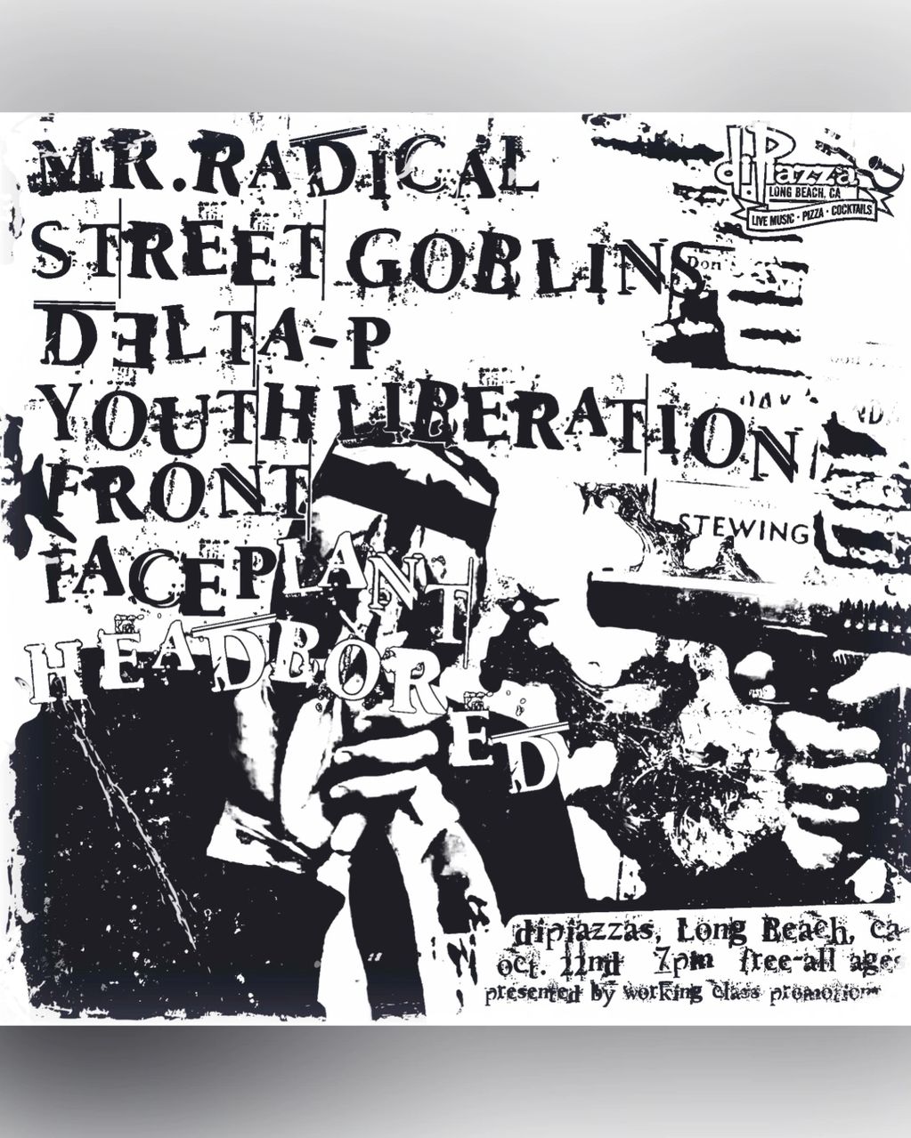 Working Class Promotions: Mr Radical, Delta-P, Youth Liberation, Front, Faceplant, Headbored