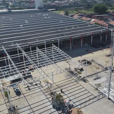 Construção do Assaí Atacadista. 