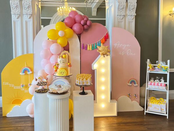 Birthday decoration with kids