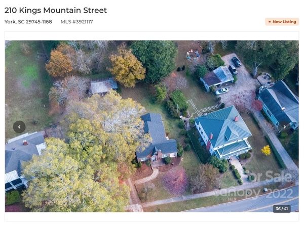 Aerial photograph. Drone photograph was not carefully planned. Use drones  properly for MLS listing.