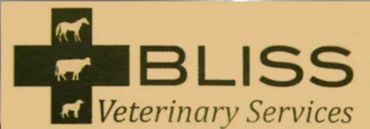 Logo of Bliss Veterinary Services with animal silhouettes in a cross.