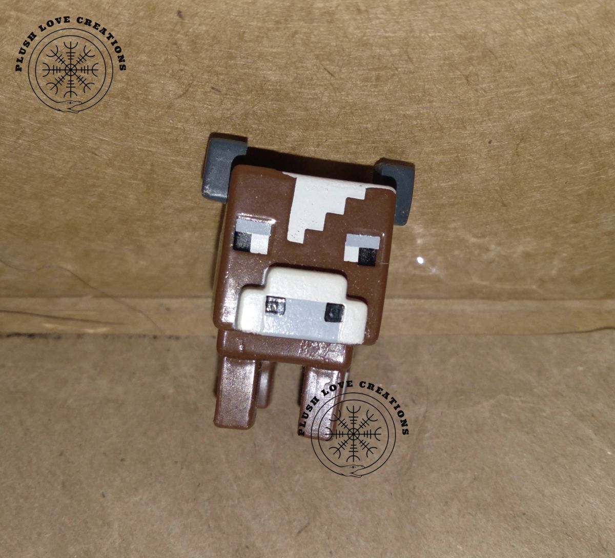 Minecraft cow minifigure