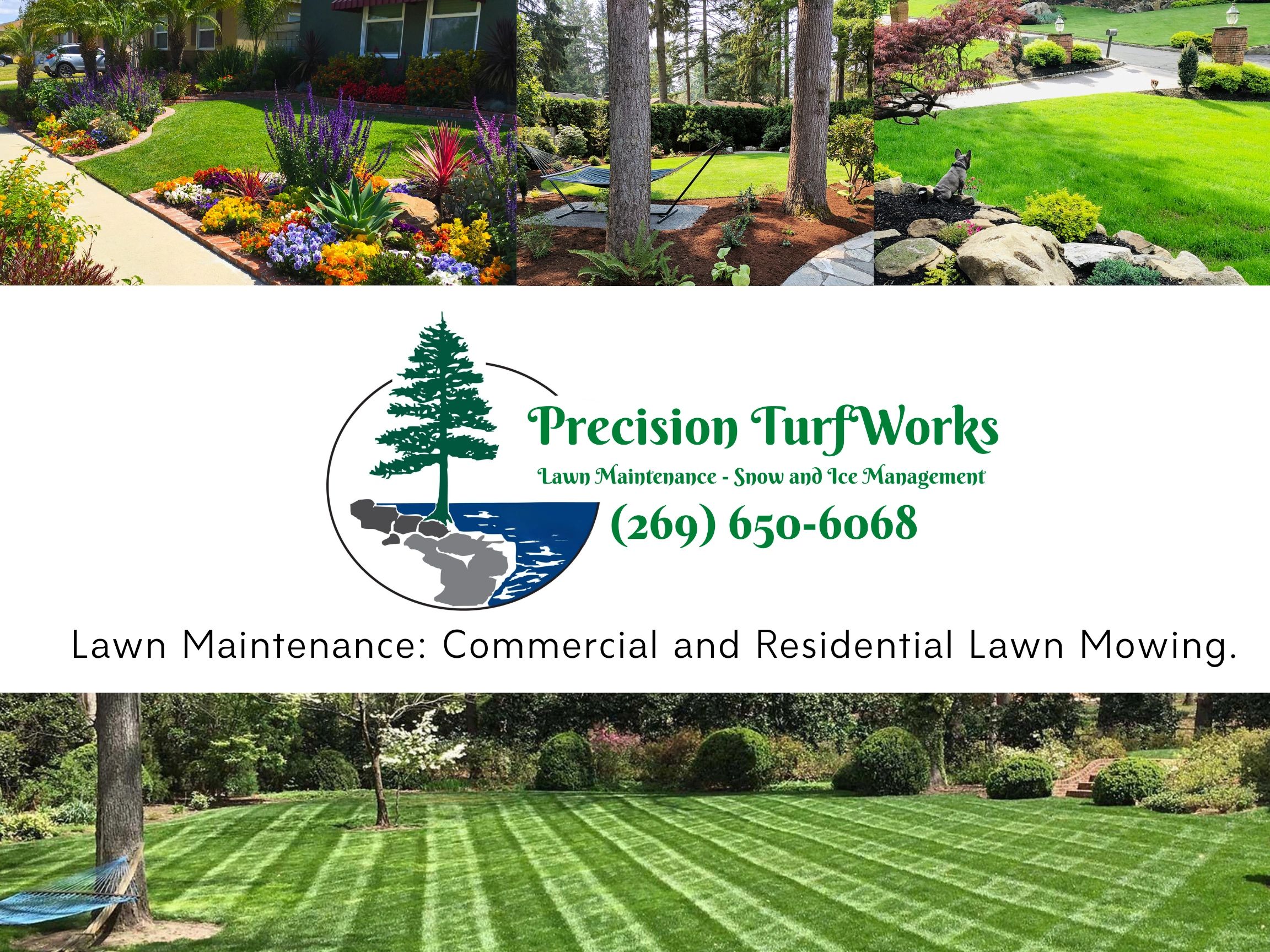 Precision TurfWorks offers expert lawn maintenance and snow management services.