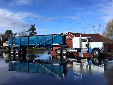 Clean truck and high-side after a rainy day.