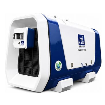 Blue and white industrial machine from Pai Kane Group.