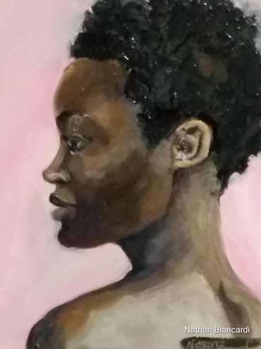 Lupita N'Yongo
Oil on canvas board 
2018
11''x14''
