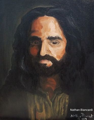 Jesus
Oil on canvas
2019
16''x20'' Framed and Wired