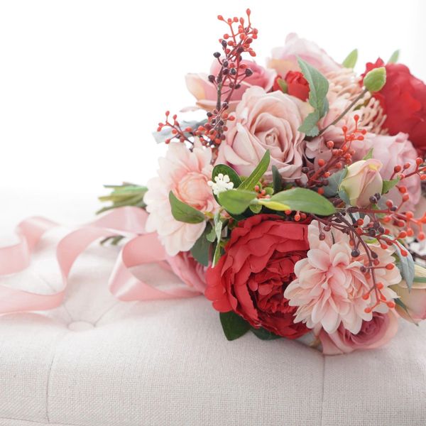 wedding reception, pink and red floral bouquet,  wedding planner designer, photography