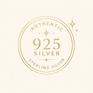 Elegant stamp indicating authentic 925 sterling silver.