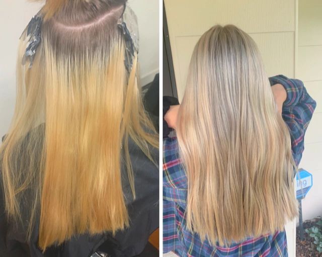 Before & after quarantine color correction
