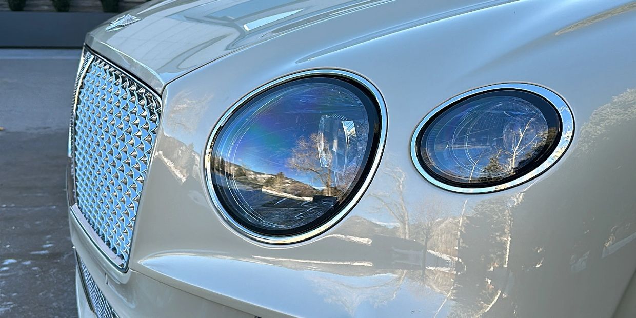 Bentley Continental receiving a ceramic coating, adding extreme shine and gloss to the exterior. 