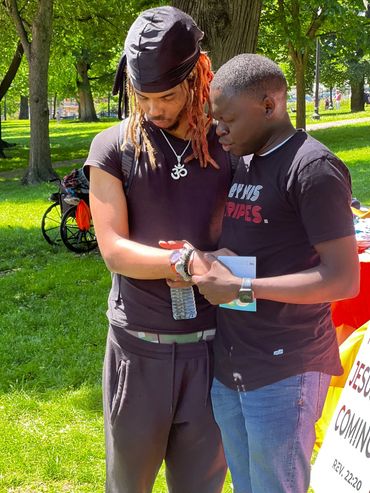 Ministration at the Boston Common grounds 