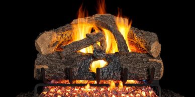 Peterson vented gas log set