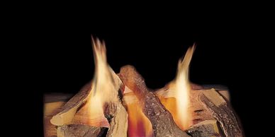 Majestic campfire gas log set