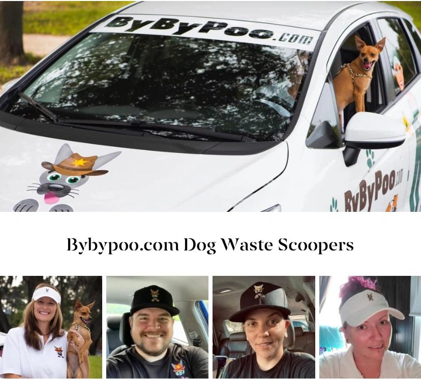Bybypoo crew.  Dog poop clean up service.  