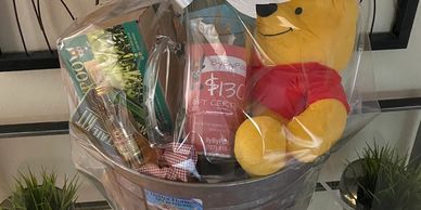 Winnie the Poo Raffle Basket with Free Dog Poop Service 