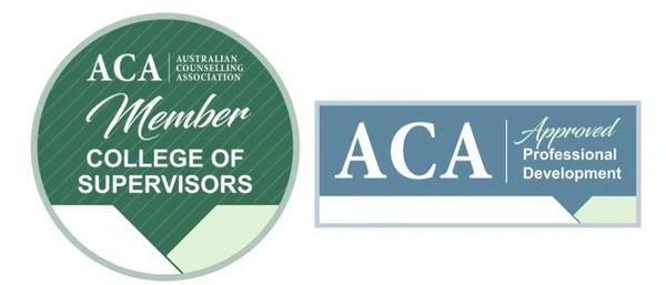 Logos for ACA College of Supervisors and Approved Professional Development.