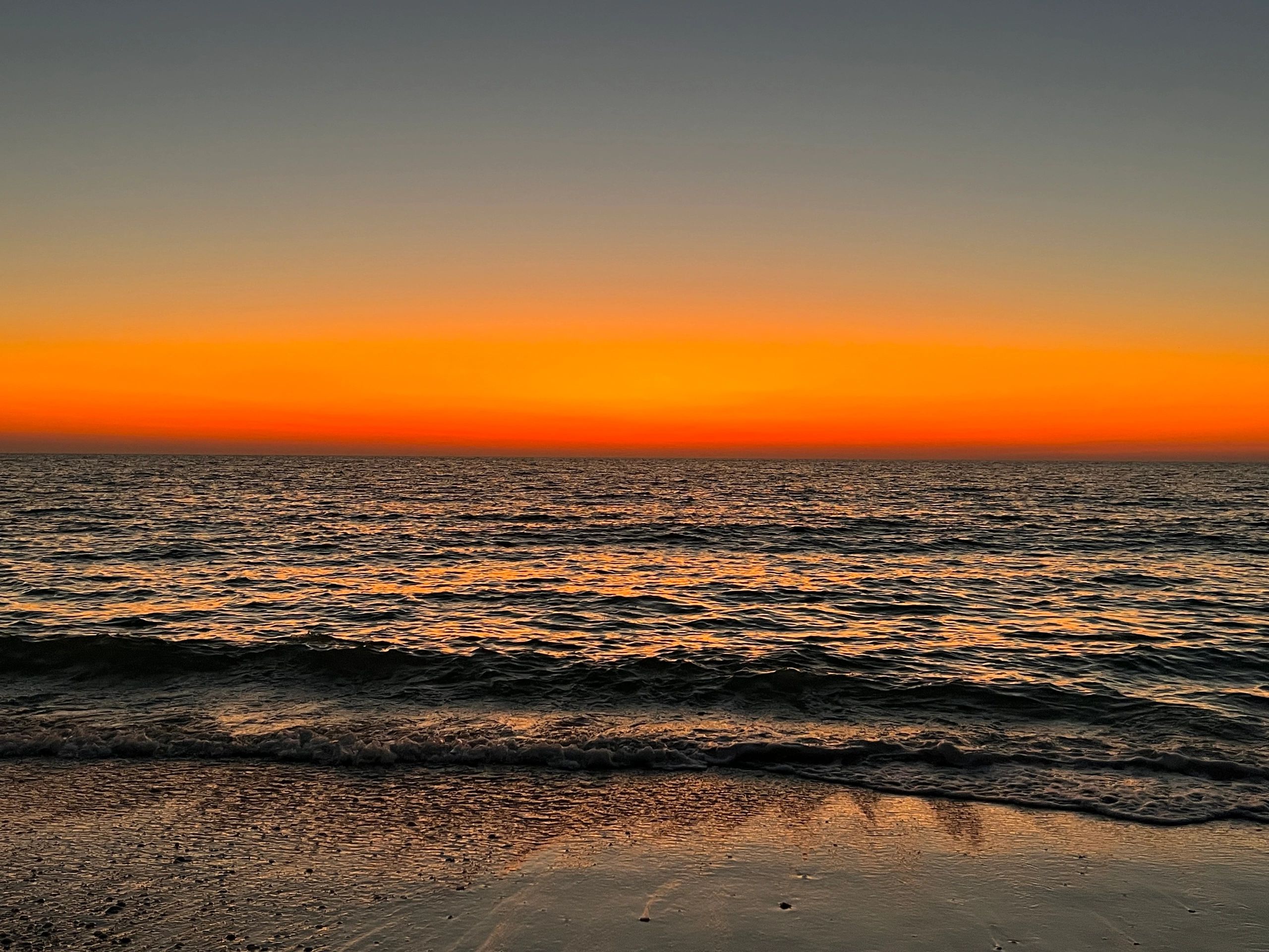 Evening view of the seaside.