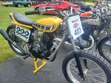 Yamaha TT 540 flat tracker at the Celebration car/bike show 2021 Triple Deuce Cycles