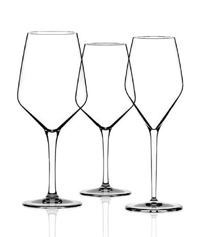 Italesse Bora Collection, Bora Large, Bora Medium, Bora Flute, restaurant glassware, universal wine glasses