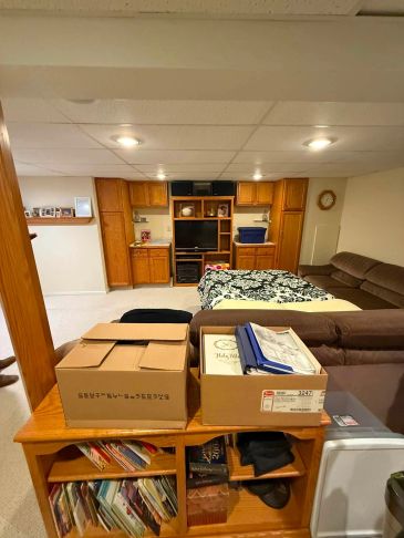 The original basement that was Remodeling by Rentschler Remodeling and Construction in Naperville, I