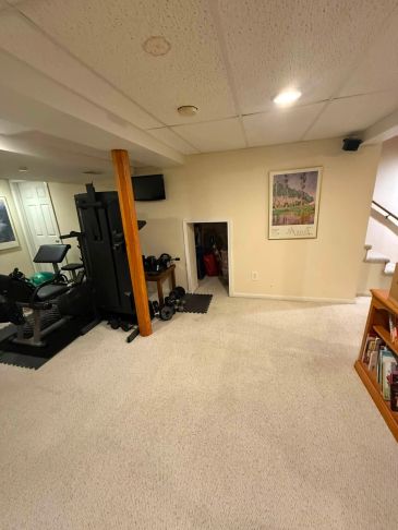 The original basement that was Remodeling by Rentschler Remodeling and Construction in Naperville, I