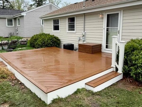 Trex composite deck build by Rentschler remodeling and construction in Wheaton, IL