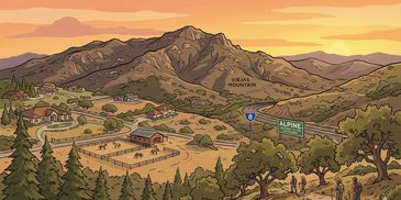 Alpine, CA illustration