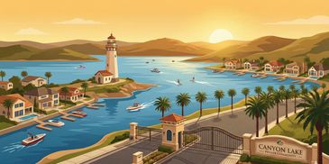 Canyon Lake, CA illustration